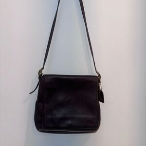 Chocolate Brown Coach Saddlebag